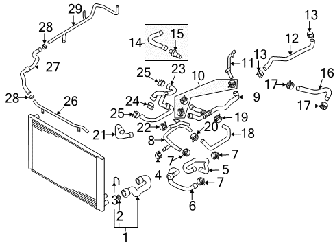 2008 Audi S8 Hoses, Lines & Pipes Diagram 2