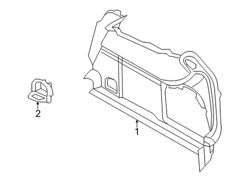 2022 Audi S3 Interior Trim - Rear Body Diagram 3