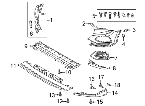 2022 Audi Q3 Bumper & Components - Front Diagram 2