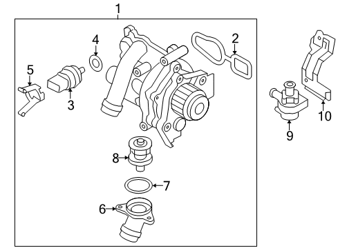 2009 Audi A3 Water Pump