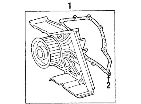 1998 Audi Cabriolet Water Pump