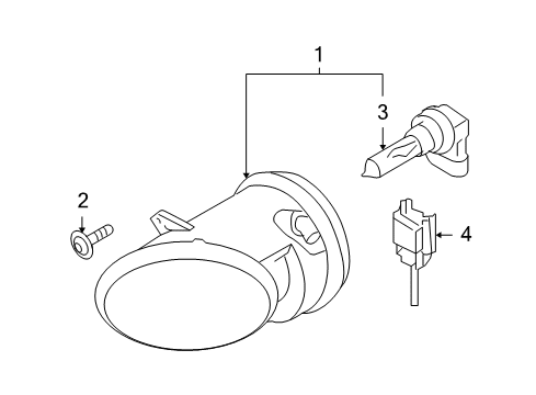 2010 Audi A6 Bulbs Diagram 1