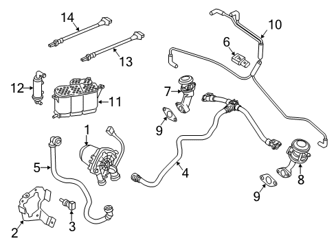 2013 Audi A8 Quattro A.I.R. System Diagram 1