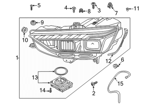 2021 Audi S4 Headlamp Components