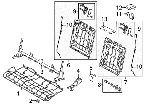 2009 Audi Q7 Third Row Seats Diagram 1