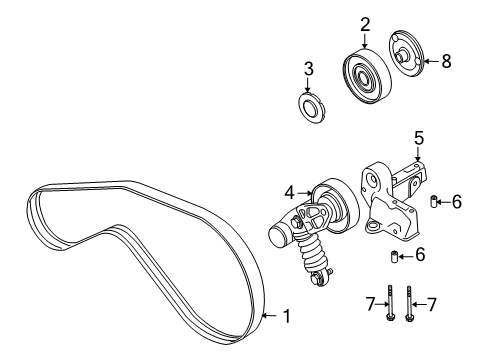 2010 Audi A8 Quattro Belts & Pulleys