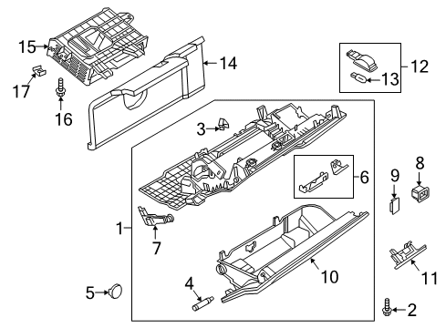 2022 Audi A5 Quattro Glove Box Diagram 2