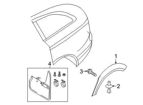 2015 Audi allroad Exterior Trim - Quarter Panel