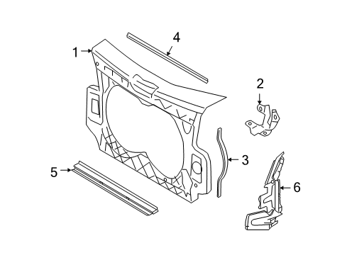 2006 Audi A6 Quattro Radiator Support