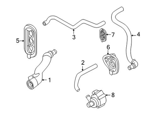 2022 Audi A5 Sportback Hoses & Lines Diagram 2