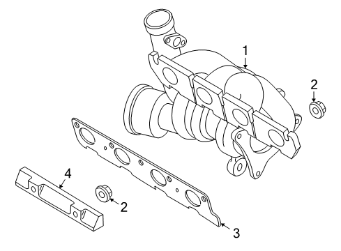 2010 Audi TT Quattro Exhaust Manifold