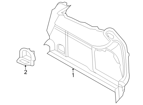 2024 Audi RS3 Interior Trim - Rear Body Diagram 3