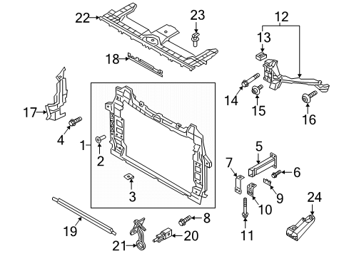 2023 Audi RS Q8 Radiator Support