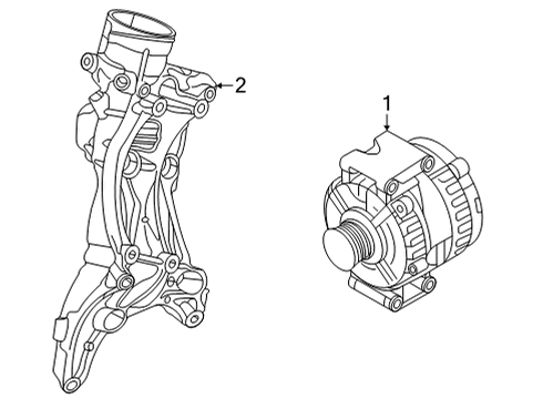 2023 Audi A5 Quattro Alternator Diagram 1