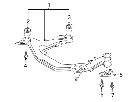 2005 Audi S4 Suspension Mounting - Front Diagram 4