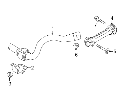 2020 Audi A8 Quattro Stabilizer Bar & Components - Front