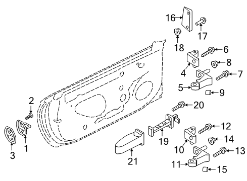 2018 Audi A5 Quattro Lock & Hardware Diagram 1