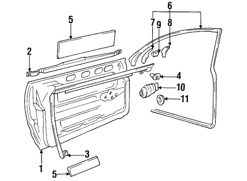 1998 Audi Cabriolet Door & Components