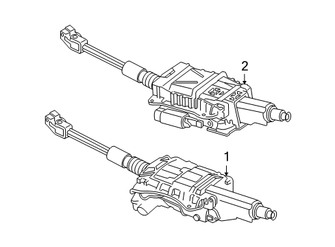 2008 Audi A6 Steering Column & Wheel, Steering Gear & Linkage Diagram 2