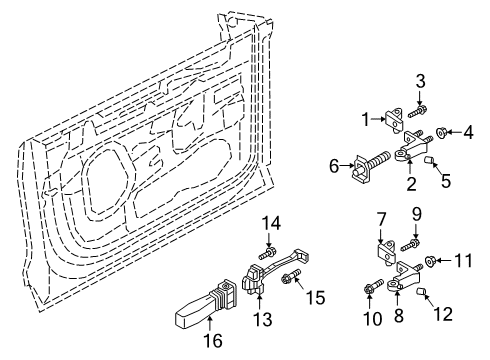 2022 Audi e-tron Sportback Lock & Hardware Diagram 2