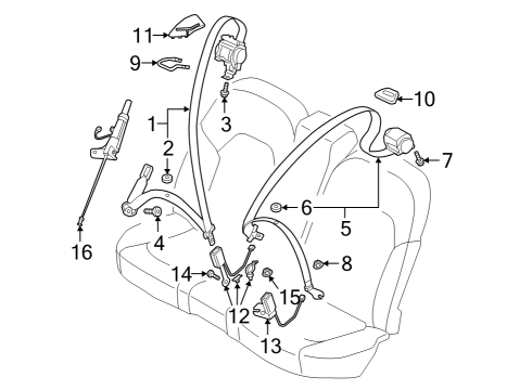 2020 Audi S8 Seat Belt Diagram 2