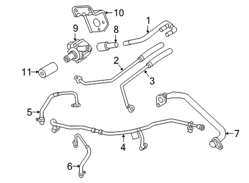 2020 Audi S7 Sportback Water Hose Diagram for 06M-121-054-G