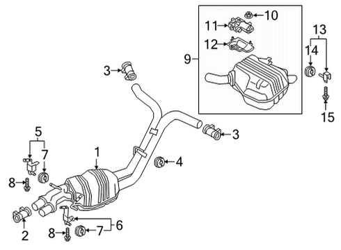 2019 Audi A8 Quattro Front Hanger Diagram for 4N0-253-144-A