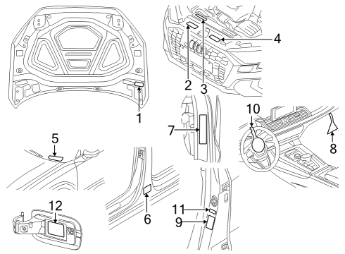 2023 Audi RS3 Information Labels