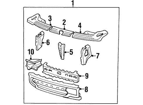 1986 Audi 4000 Quattro Radiator Support