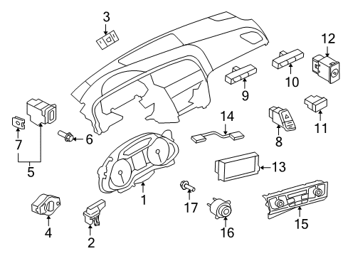 2010 Audi S5 A/C & Heater Control Units