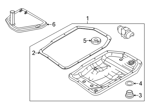 2009 Audi Q7 Filter Diagram for 0AT-325-429