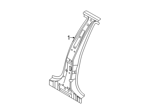 2023 Audi A7 Sportback Center Pillar