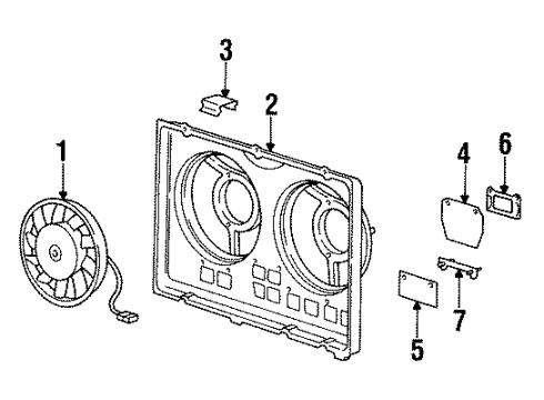 1995 Audi A6 Cooling Fan