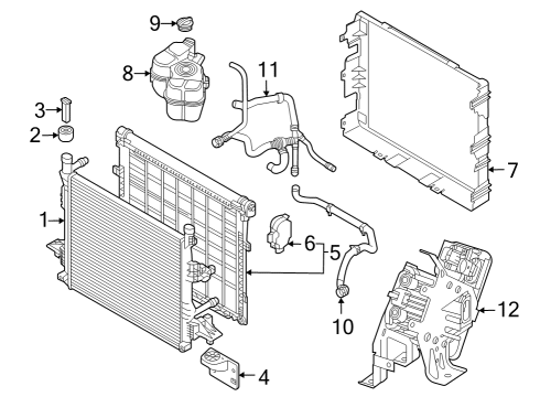 2023 Audi Q4 e-tron Sportback Radiator & Components Diagram 2