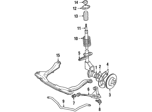 1987 Audi Coupe Front Brakes Diagram 2