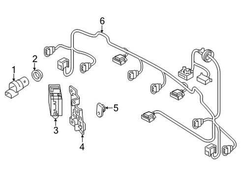 2022 Audi Q5 Electrical Components - Rear Bumper