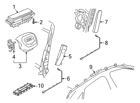 2022 Audi Q3 Air Bag Components