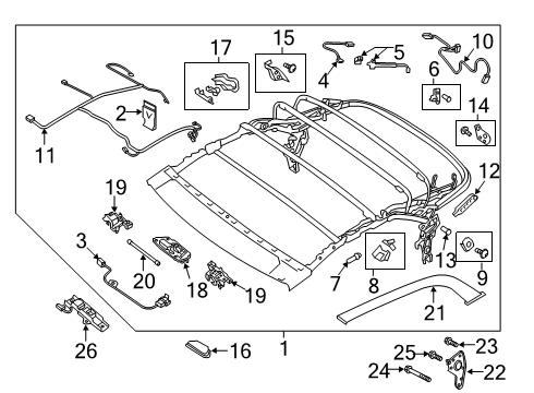 2022 Audi S5 Frame & Components - Convertible Top