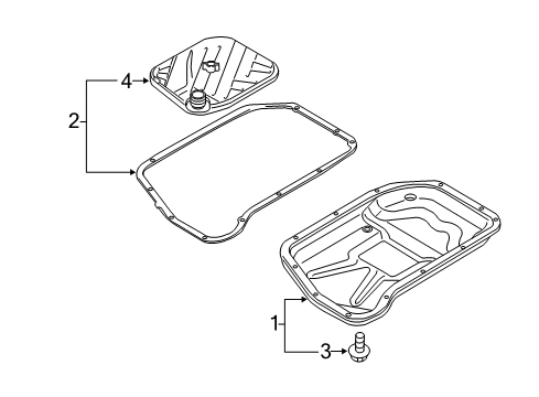 2014 Audi A5 Quattro Transaxle Parts Diagram 1