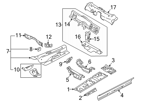 2021 Audi S4 Floor & Rails