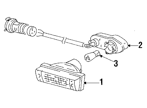 1986 Audi 5000 Quattro Park & Signal Lamps