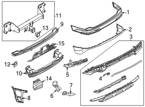 2023 Audi SQ7 Bumper & Components - Rear