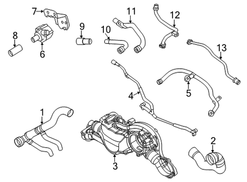 2022 Audi S8 Hoses, Lines & Pipes