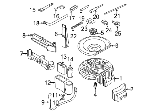 2013 Audi A7 Quattro Jack & Components