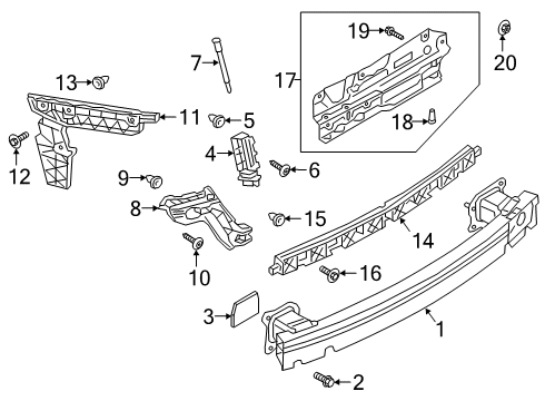 2022 Audi S6 Bumper & Components - Rear Diagram 2