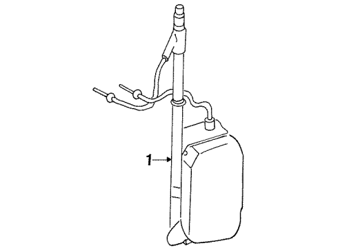 1998 Audi Cabriolet Antenna & Radio