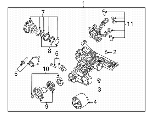 2021 Audi A5 Quattro Axle & Differential - Rear Diagram 2