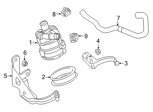 2017 Audi S5 Water Pump Diagram 3