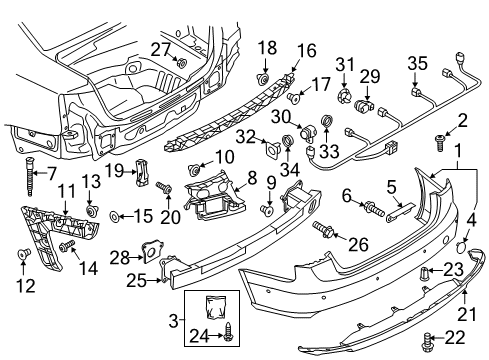 2013 Audi A6 Rear Bumper Diagram 2