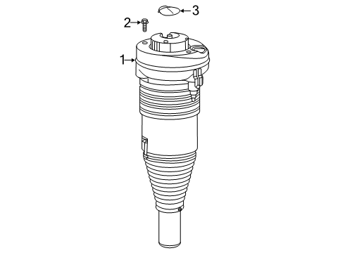 2020 Audi S6 Struts & Components - Front Diagram 1